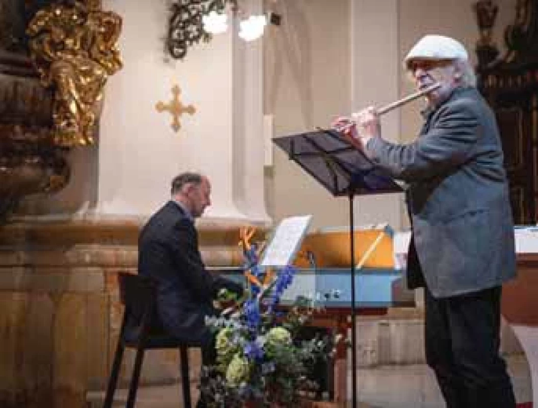 Varhanní koncert v Kostele Nanebevzetí Panny Marie: Václav Uhlíř (varhany) a Jiří Stivín (fl étna).